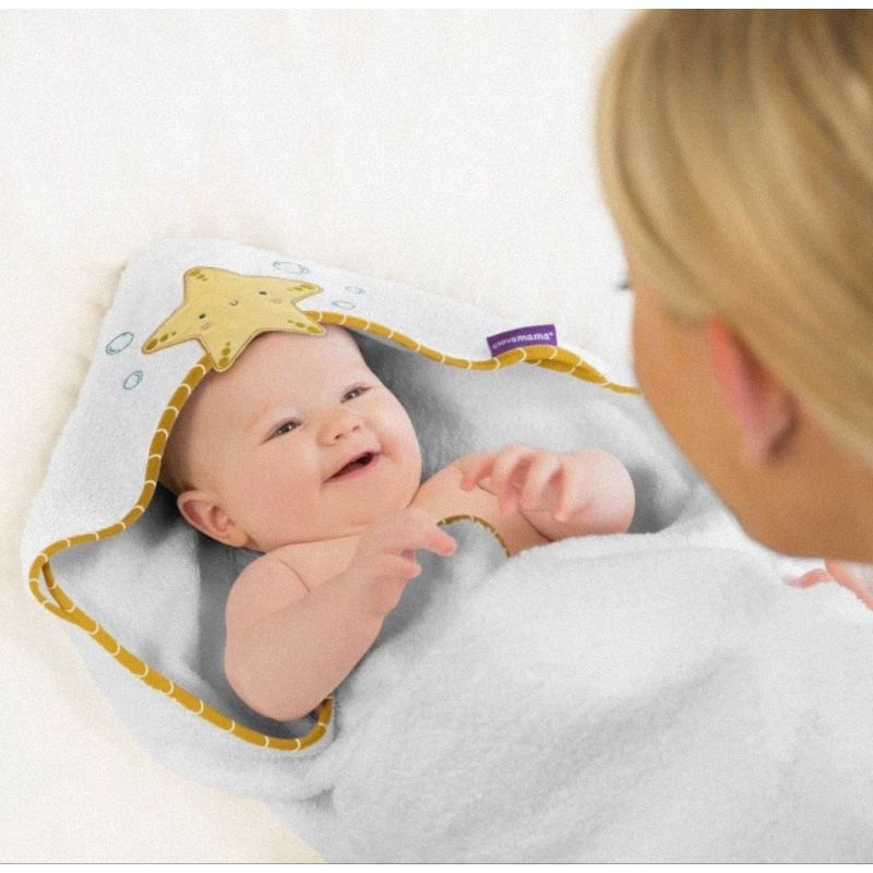 Clevamama Bamboo Apron Towel - Handuk Mandi Bayi