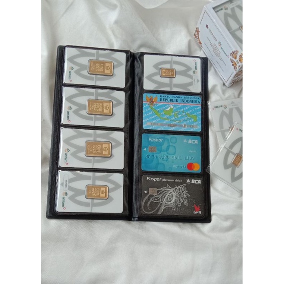 Album kartu nama 128slot/name card holder/album atm/album logam mulia/tempat kartu nama/