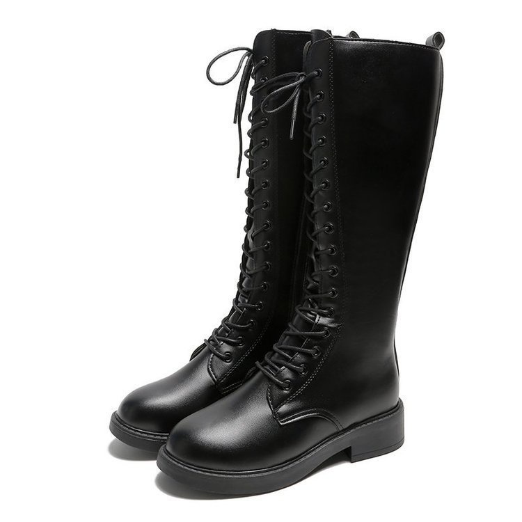 BS Sepatu Boots Wanita Panjang Hak Sedang Fashion 270