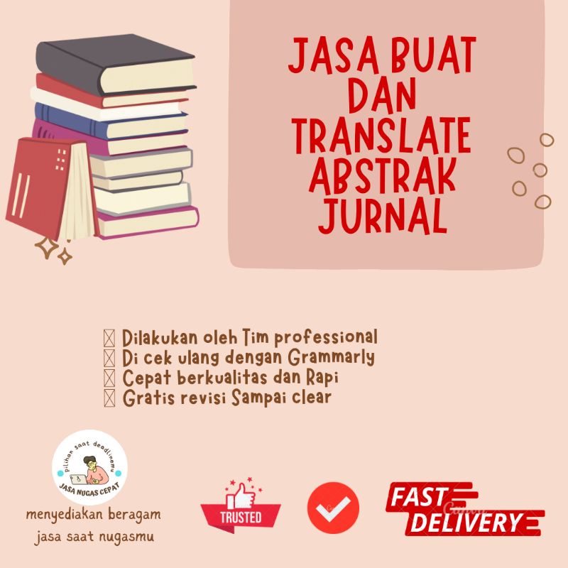 [Cepat kilat] JASA BIKIN ABSTRAK DAN TRANSLATE JURNAL