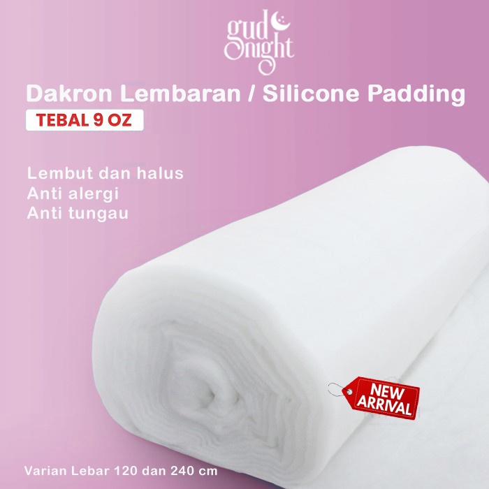 Dakron Lembaran 9oz | Silicone Padding 9oz | Silikon Padding 9oz | Variasi 120 dan 240 | Filter Aqua