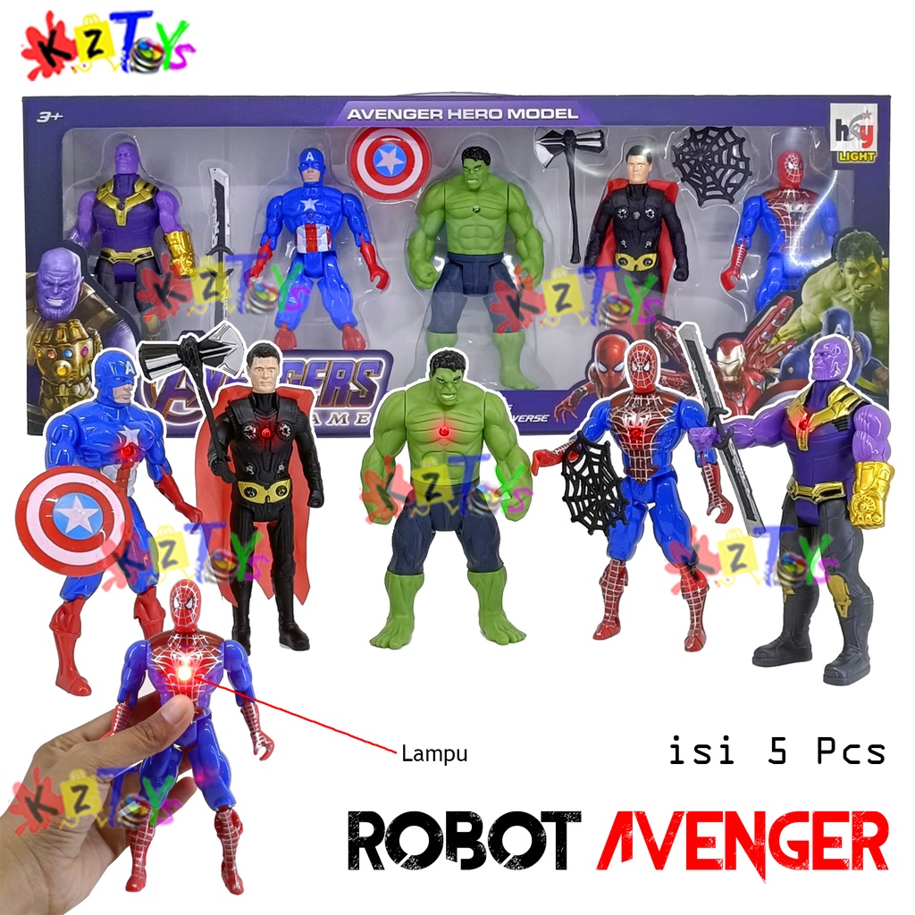 MAINAN FIGUR AVENGERS SET SERI