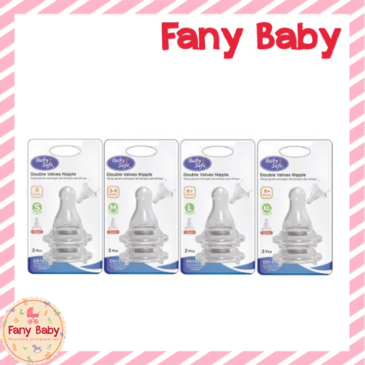 BABY SAFE DOUBLE VALVES NIPPLE SLIM NECK