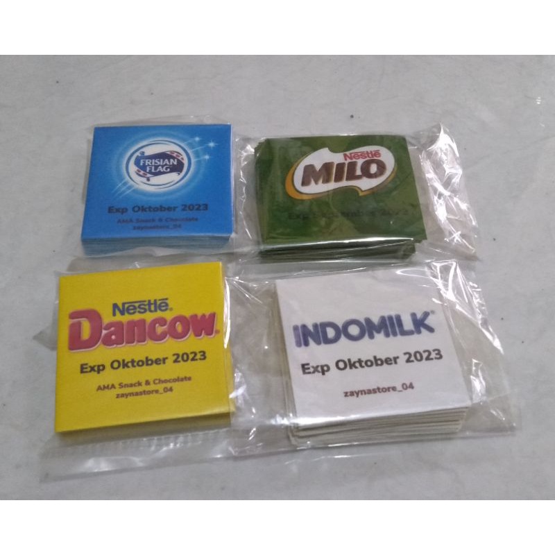 

Stiker dancow custom 5cm x 5cm isi 54 lembar