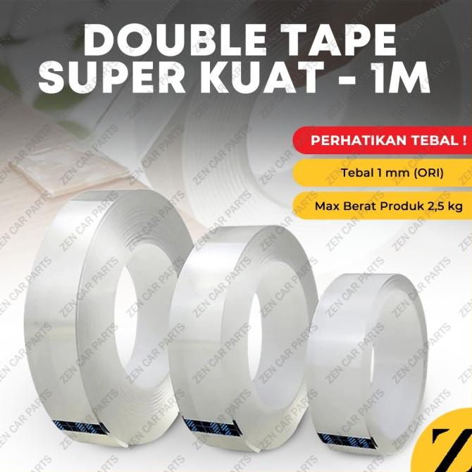 

Nano Magic Double Tape Bening Tahan Air 30mm x 1m Acrylic Washable