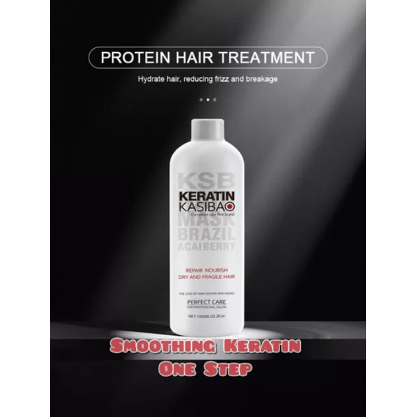 Smoothing OBAT PELURUSAN KERATIN KASIBA 1000ML Brazilian Vegan opti straght