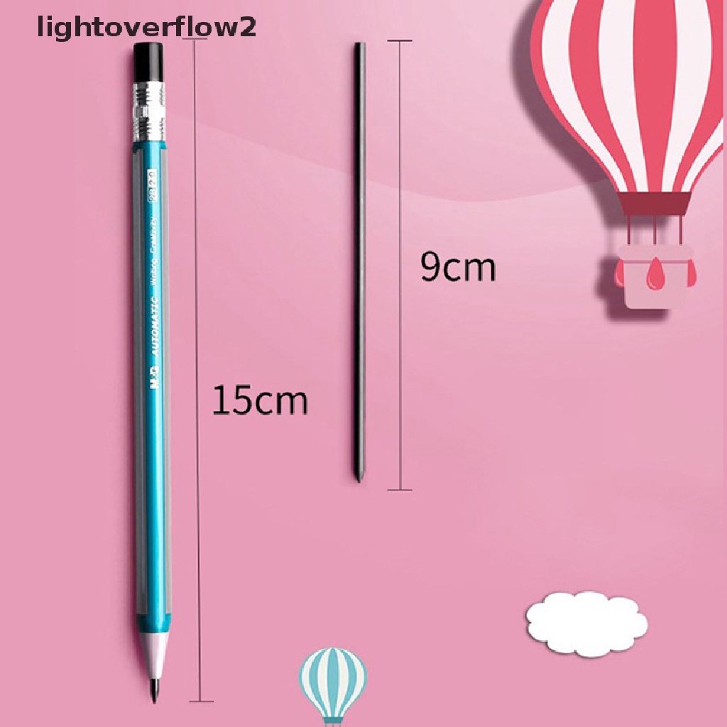 (lightoverflow2) 1pc Pensil Mekanik 2B 2.0mm Gaya Korea Untuk Menulis / Sketsa