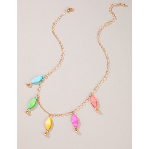 LRC Kalung Fashion Color Colorful Tassel V35854