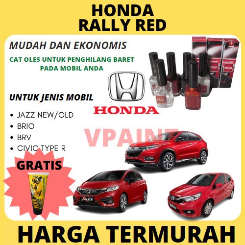 CAT OLES MOBIL HONDA MERAH RALY RED HONDA JAZZ,BRIO,HRV CIVIC