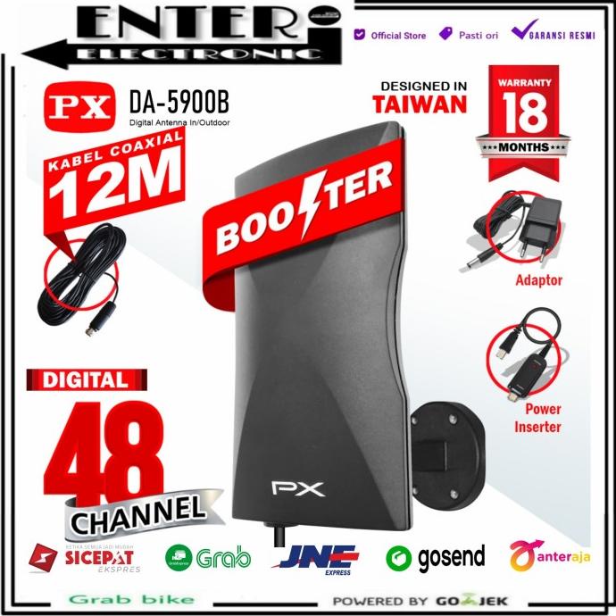 PX ANTENA DA 5900 B - PX INDOOR OUTDOOR ANTENA TV DIGITAL DA5900B