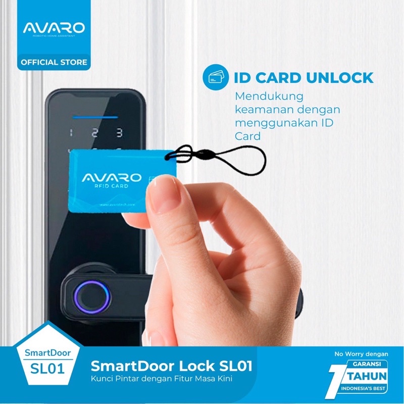 AVARO SL01 Smart Door Lock Handle RFID Fingerprint Password Waterproof