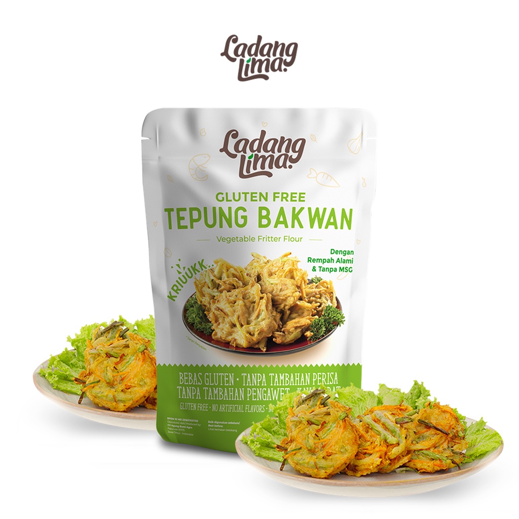 

Tepung Bakwan Ladang Lima 200gr 100% Gluten Free Bebas Terigu