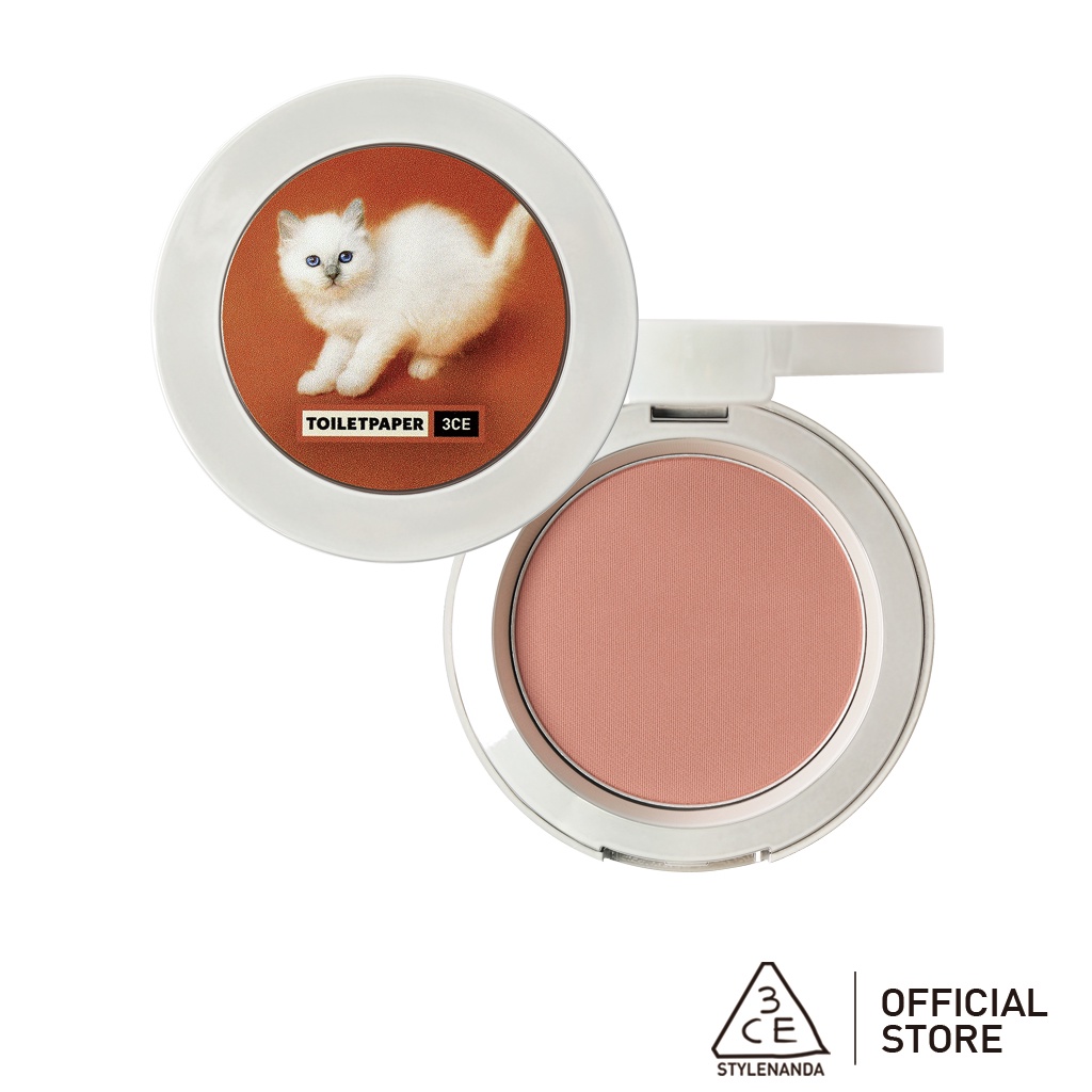3CE Face Blush (TOILETPAPER) 5.5g | Long-lasting / Smooth Texture / Translucent Color