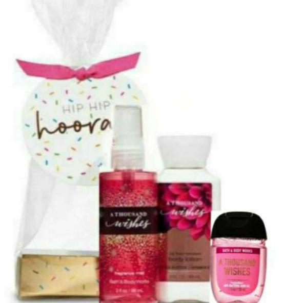 Baru Laris BATH &amp; BODY WORKS BBW IED HAMPERS LEBARAN BIRTHDAY GIFT SET TRAVELSIZE PAKET HEMAT