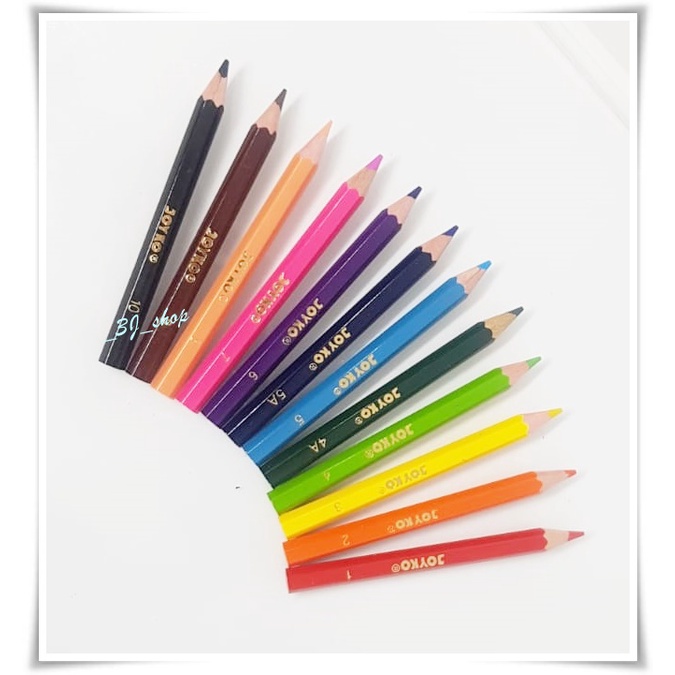 

0347-Pensil Pencil Warna Joyko CPS12 / Joyko Woodless Color Pencil CPS12 24 Sets / Pensil Gambar Merk Joyko CPS12 / Pensil Warna Top Quality