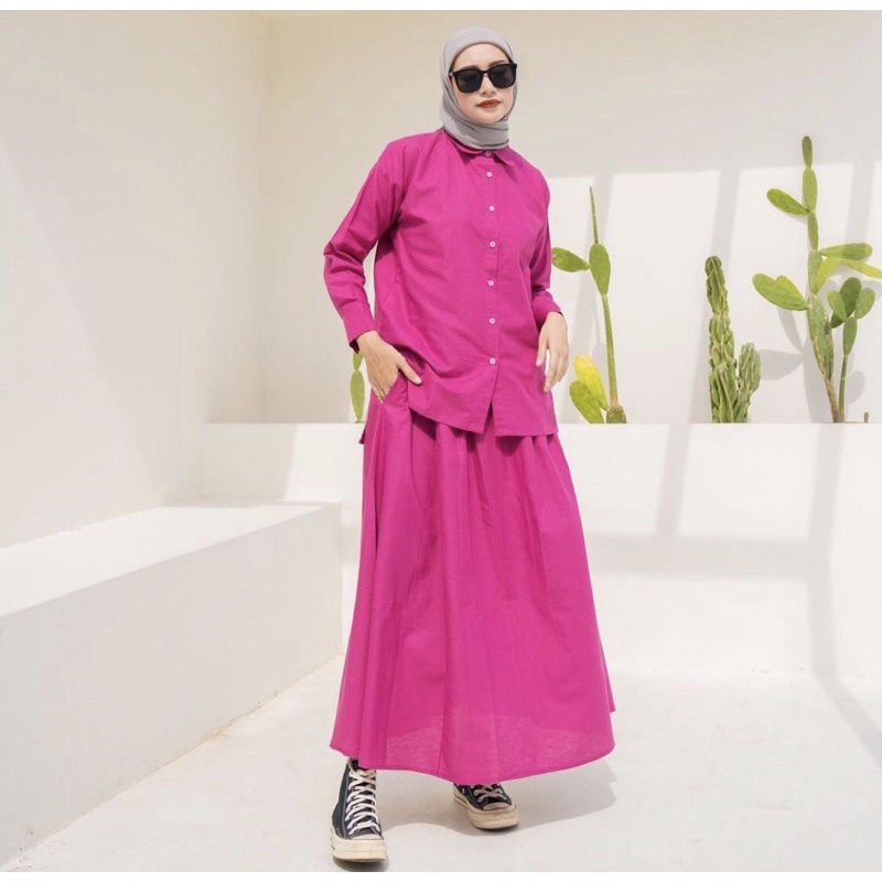 AISHA STUDIO - MANA SET FUSCHIA