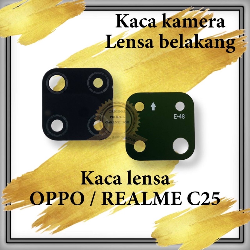 Kaca Lensa Kamera Belakang Realme C25 Sudah Sama Lem