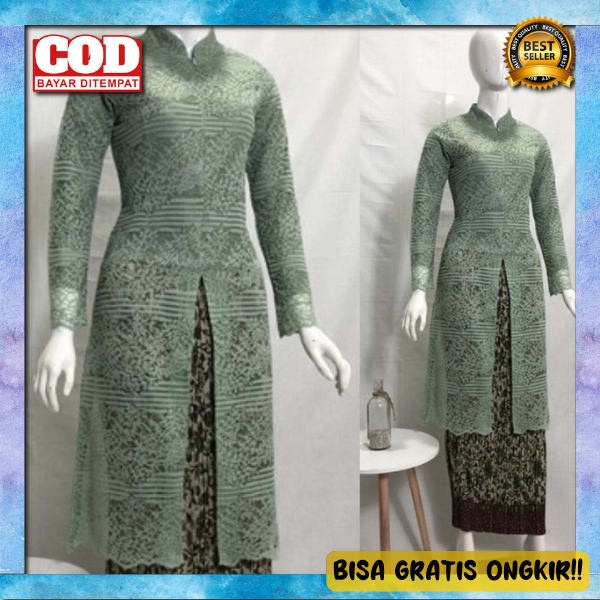 Kebayak Wanita Premium Berkwalitas Setelan Pakaian Engagement Modern Kebaya Cewek Wisuda Murah Kebay