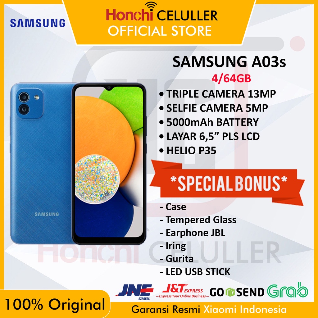 SAMSUNG A03s 4/64GB GARANSI RESMI SAMSUNG INDONESIA SEIN