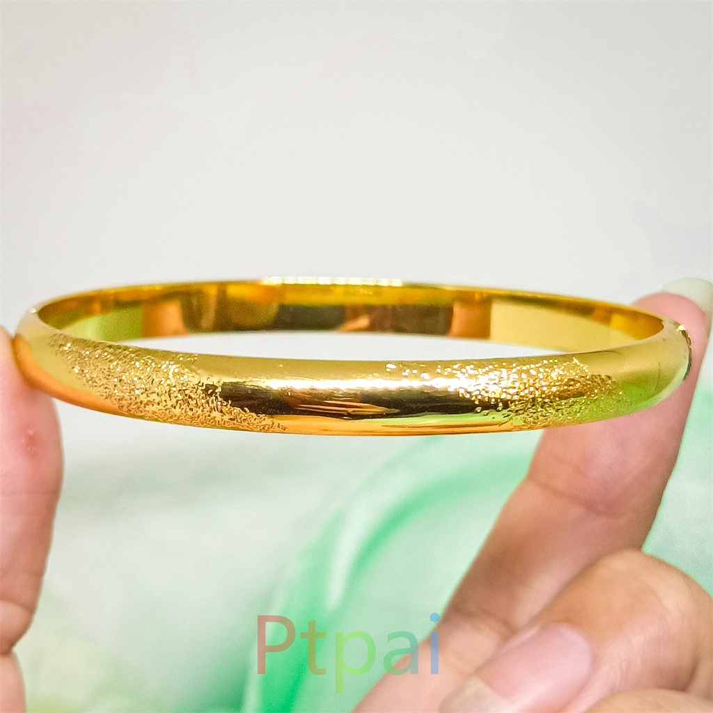 Gelang Keroncong pasir terbaru dubai perhiasan Wanita Model Xuping Lapis Emas 24K gold bangle