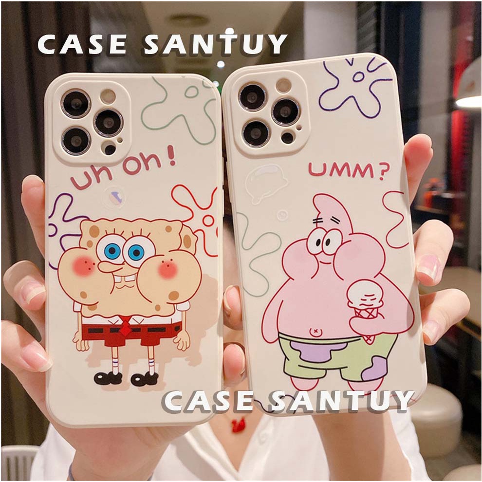 Case REALME Narzo  50 5G 50i 50A 50 4G 50A Prime 50i Prime Soft Case Spongebob Patricks Square Edge