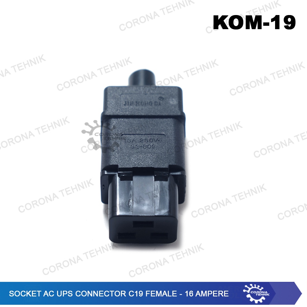 16 Ampere - Socket AC UPS Connector C19 Female