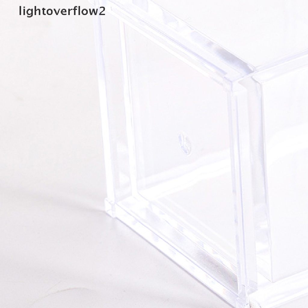 (lightoverflow2) Kotak Akrilik Transparan 10x6.5x6.5cm Holder Pulpen / Alat Tulis / Makeup