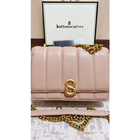 nora bag tan by buttonscarves