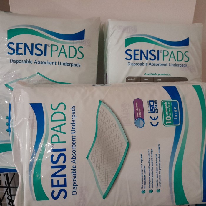 alas pipis /sensipad /underpad XL 90x60 isi 10 lembar