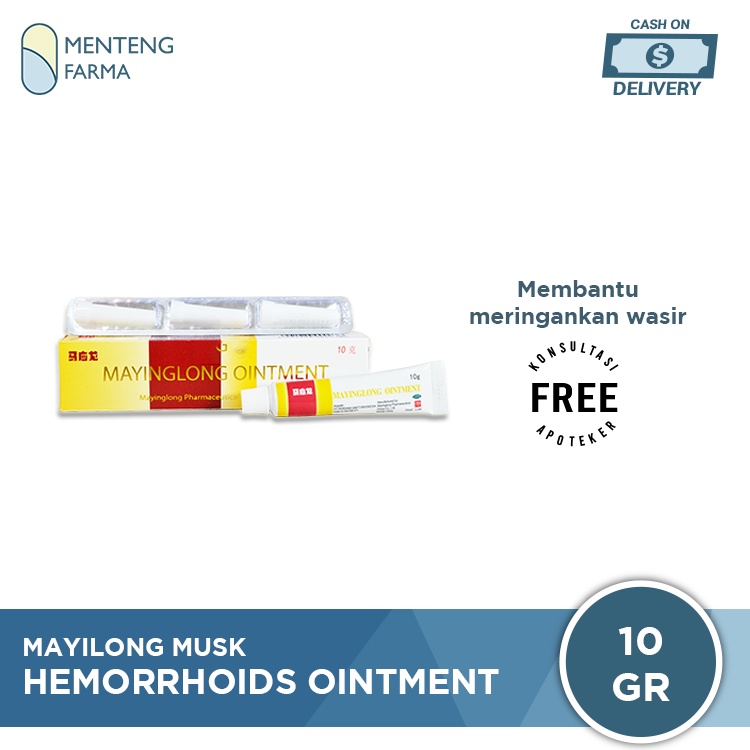Mayinglong Musk Hemorrhoids Ointment - Salep Wasir, Ambeien, dan Susah BAB