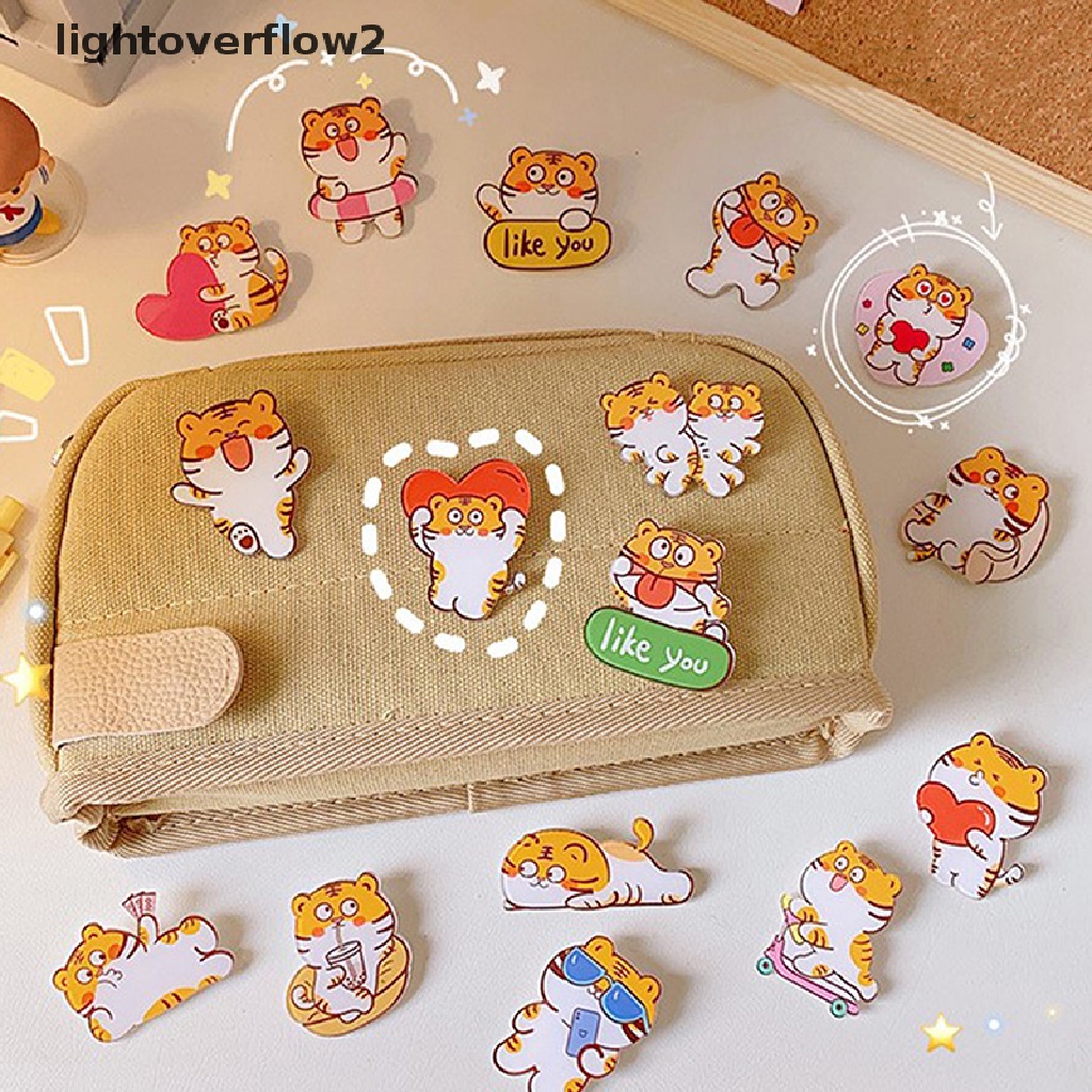 (lightoverflow2) 1pc Bros / Pin Motif Kartun Harimau Bahan Akrilik Untuk Aksesoris Wanita (ID)