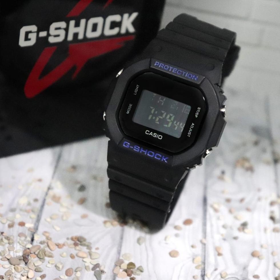11.11 Men Sale JAM TANGAN PRIA G-SHOCK CASIO DW 5600 FULL BLACK  HITAM MERAH HITAM PUTIH 