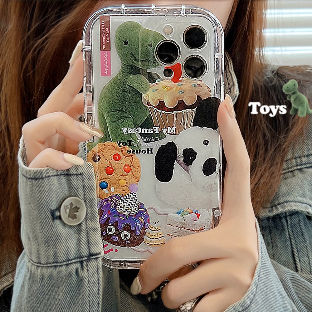 My FANTASY Case Pelindung Kamera Motif Hewan 3D Untuk Iphone 11 12 13 14 PLUS PRO MAX