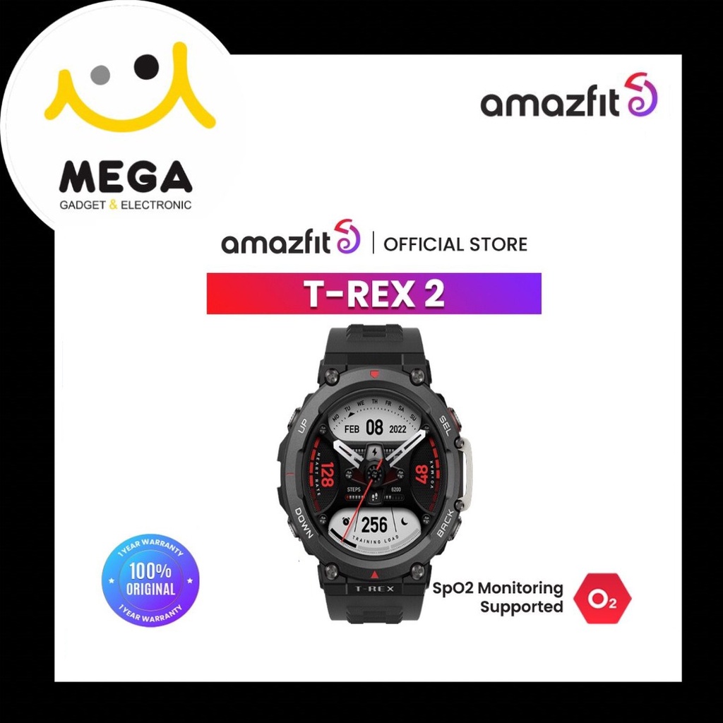 Amazfit T-Rex 2 Smartwatch Garansi Resmi Amazfit Indonesia