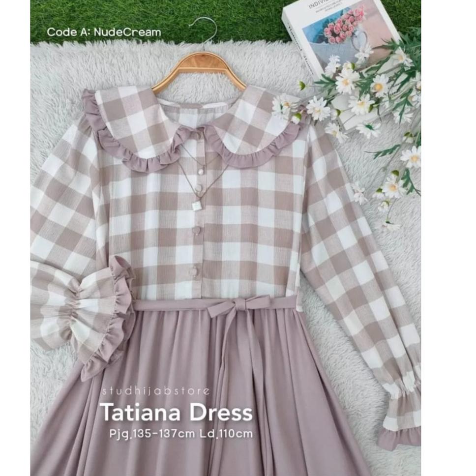 Termurah Tatiana Dress Gamis Remaja / Fashion Wanita Muslim / Gamis Lebaran