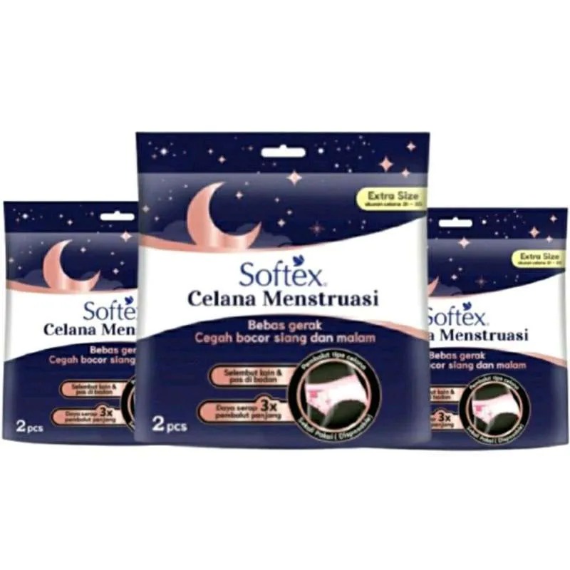 Softex Celana Menstruasi ALL SIZE / EXTRA SIZE isi 2pcs - Pembalut Wanita Menstruasi