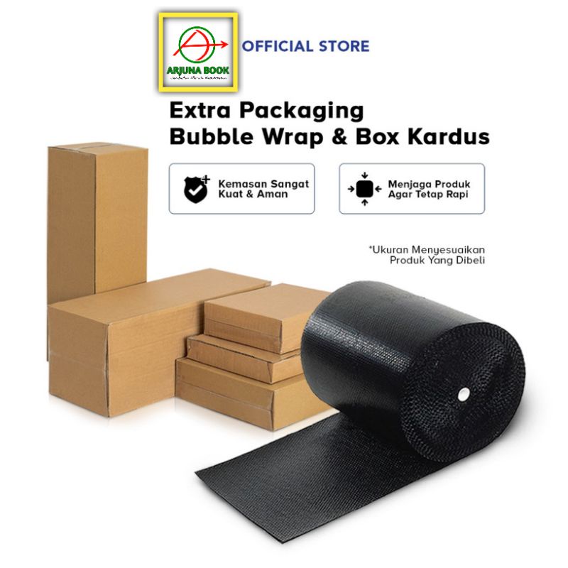 

Packing Kardus & Bubble wrap Extra Tambahan agar paket lebih Aman