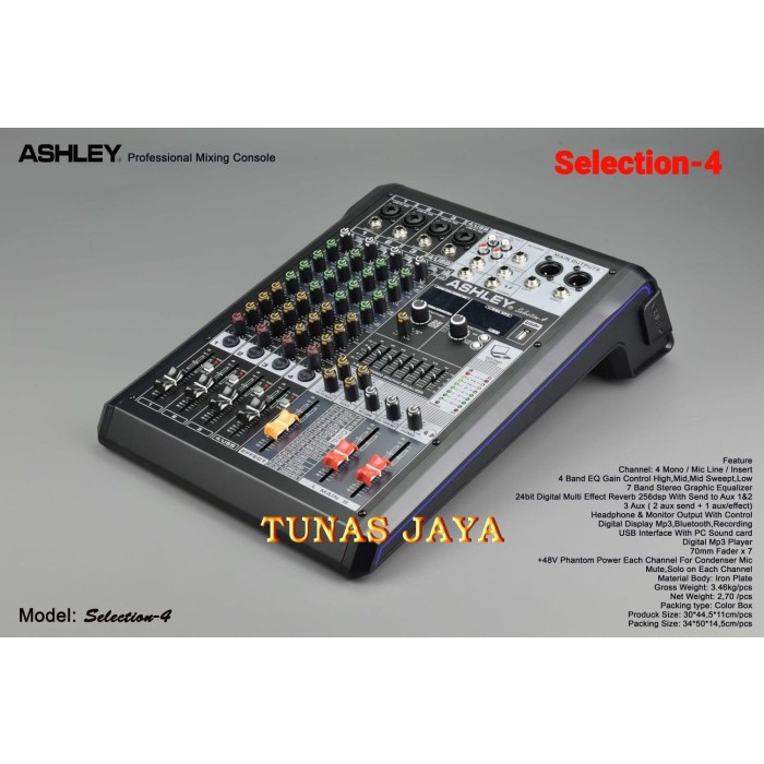 MIXER AUDIO ASHLEY SELECTION4 / MIXER ASHLEY SELECTION 4 ORIGINAL