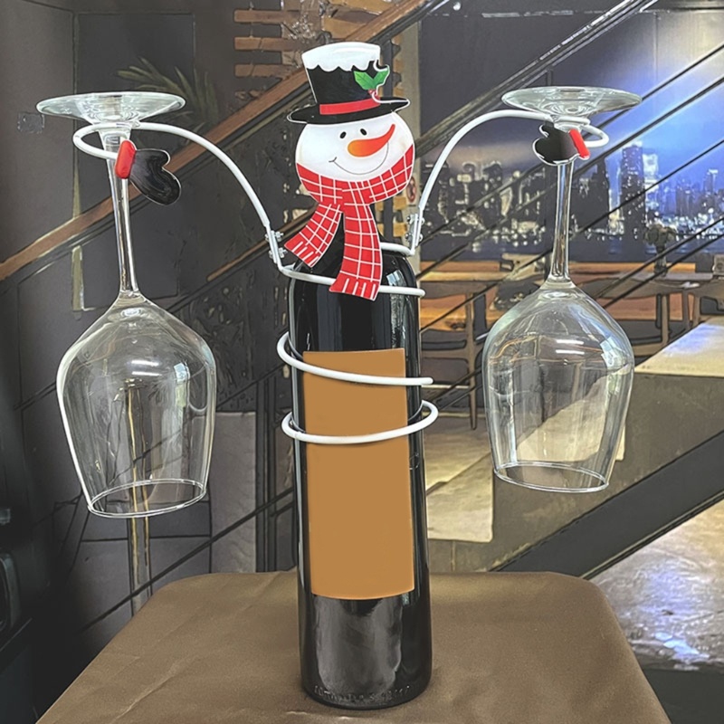 Rak Holder Penyimpanan Botol Wine Untuk Dekorasi Natal