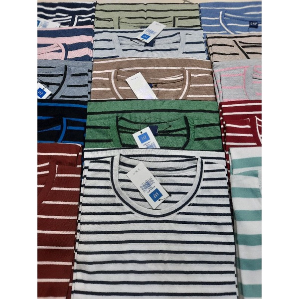 KAOS LENGAN PENDEK STRIPE/SALUR KATUN³