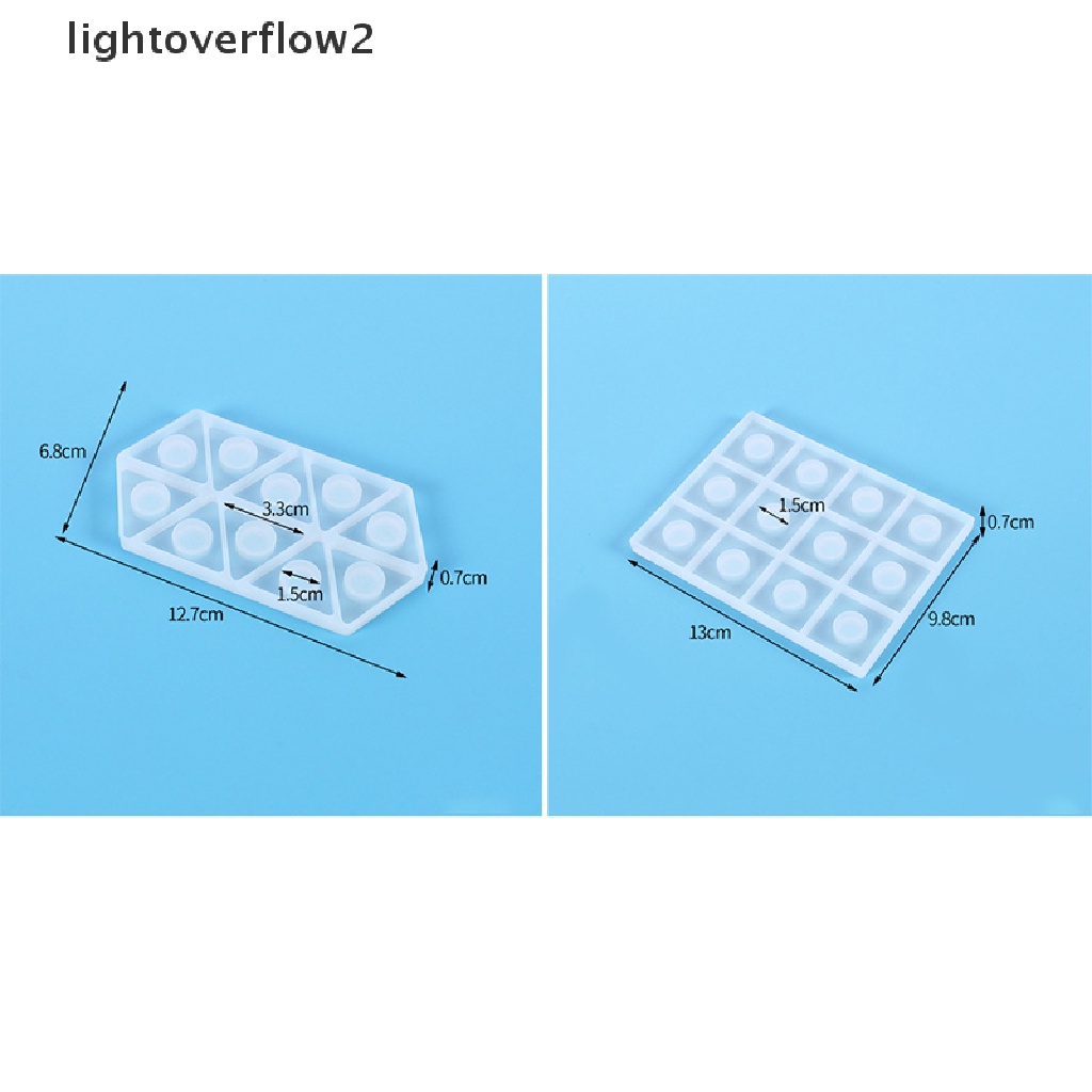 (lightoverflow2) Jenga Cetakan Silikon Bentuk Persegi / Segitiga / Persegi Untuk Holder Pulpen / Vas Bunga