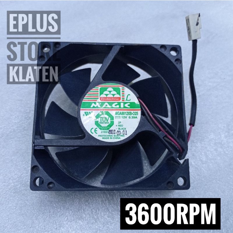 Kipas Fan dc 8cm 12v 0.39A Magic cooler fan 3600 RPM 12 Volt Dc kp139