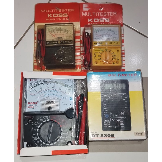 Jual multimeter analog / digital, multitester murah, avometer digital