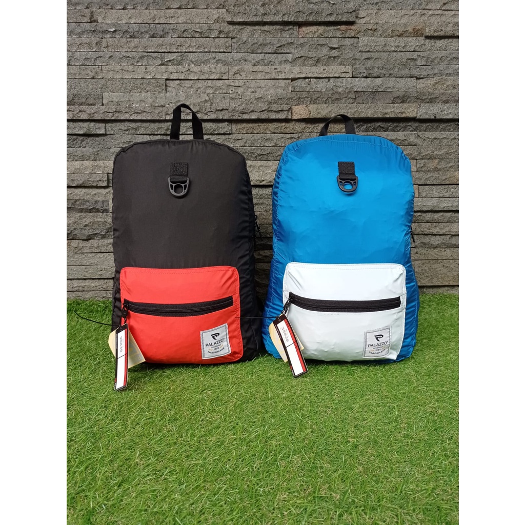 Tas Ransel Lipat Palazzo 35838 Folding Bag 16L tas punggung tas pria tas wanita tas sekolah tas trav