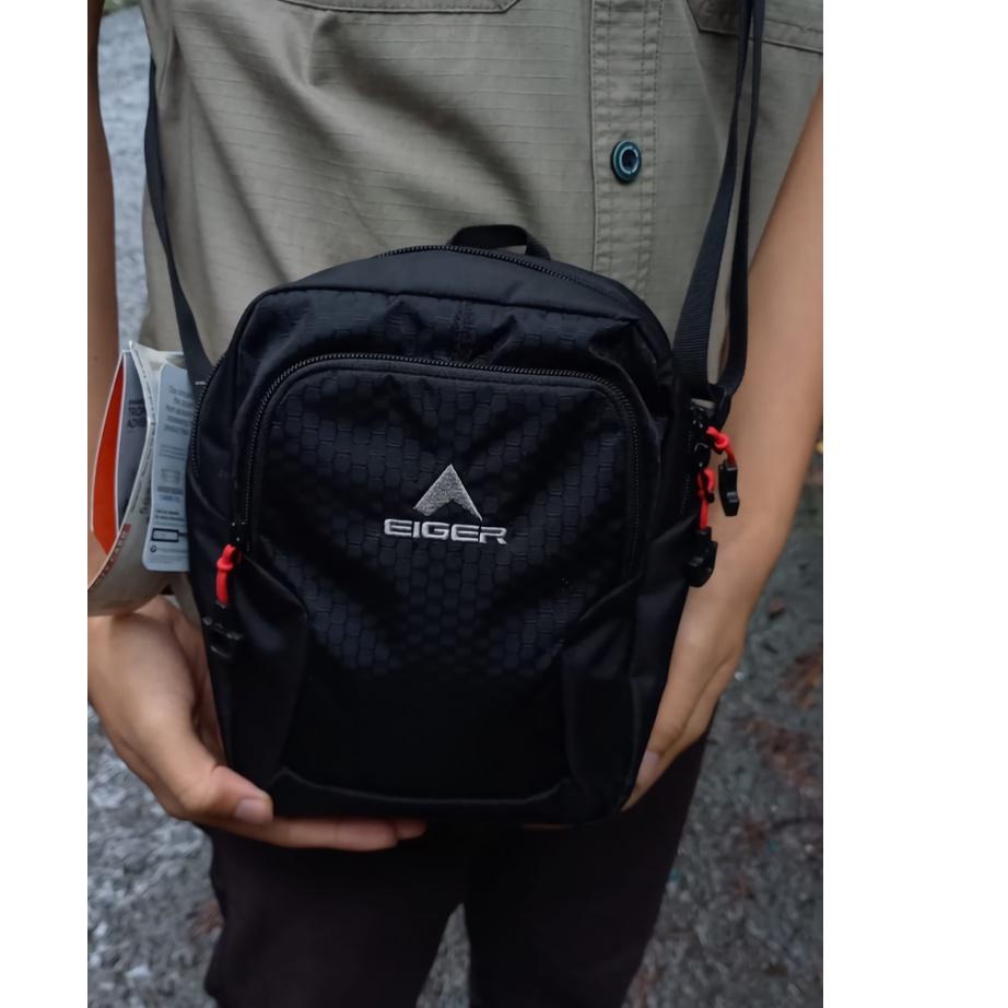 Big Sale Promo Tas Selempang Pria Waistbag Slinbag Eiger1003 Terbaru / Tas Bahu Cowok Hp Kamera / Ta