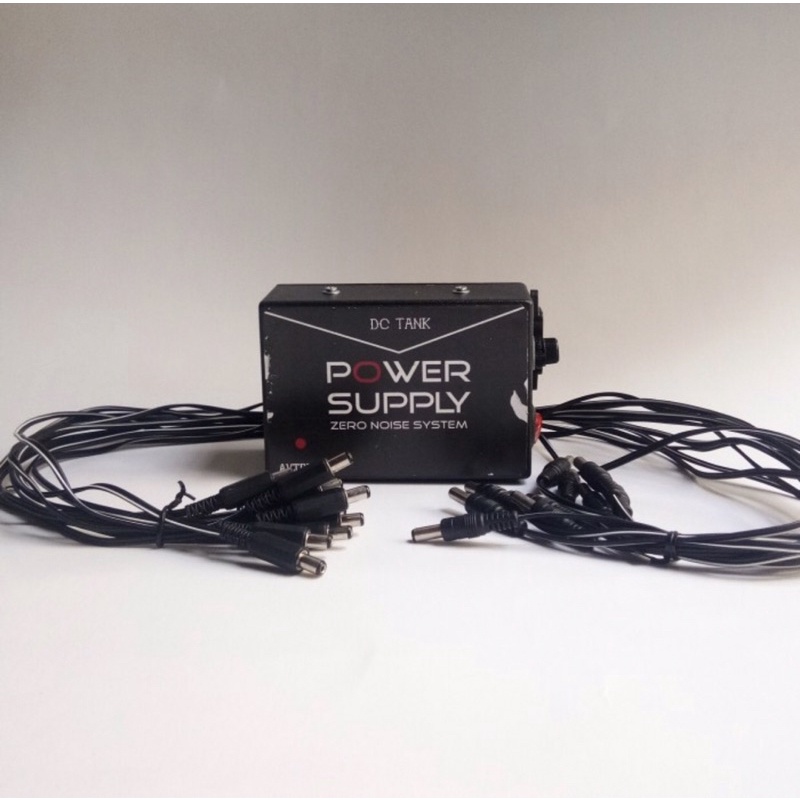 Adaptor power supply efek gitar dc tank avt pedals 10 chanel