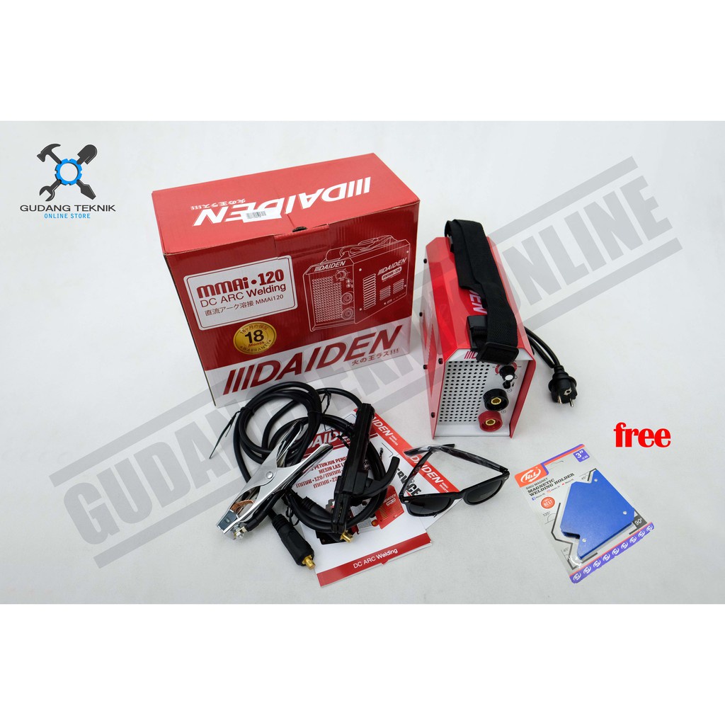 Mesin Las Listrik MMA120 DAIDEN / Trafo Las Inverter Welding MMA 120 DAIDEN