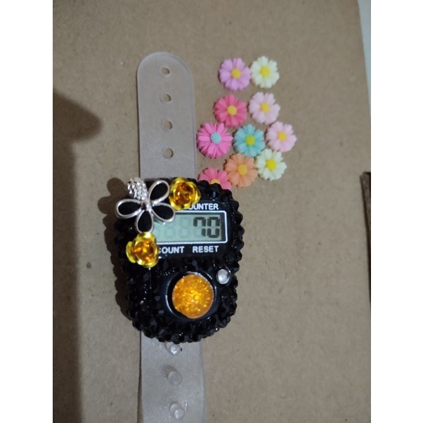 tasbih hias swarovski/tasbih digital cantik/tasbih cantik murah/ tasbih digital kekinian