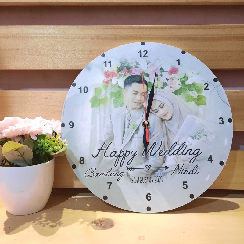 Jual Jam Dinding Costum Foto D 30cm Shopee Indonesia