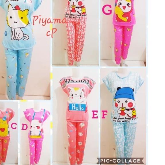 baju tidur katun Lengan pendek celana panjang - baju tidur remaja